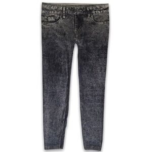 Women Skinny Faux Denim Jean Leggings S/M